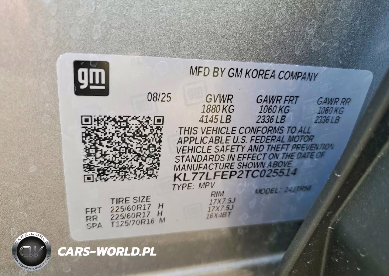 2026 Chevrolet Trax Ls VIN:KL77LFEP2TC025514 - 13