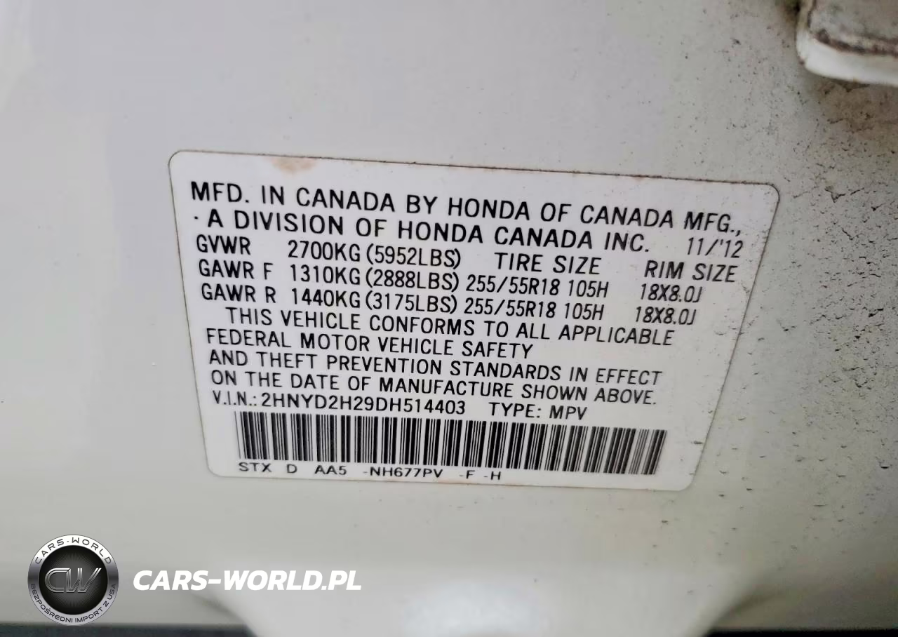 2013 Acura Mdx VIN:2HNYD2H29DH514403 - 13