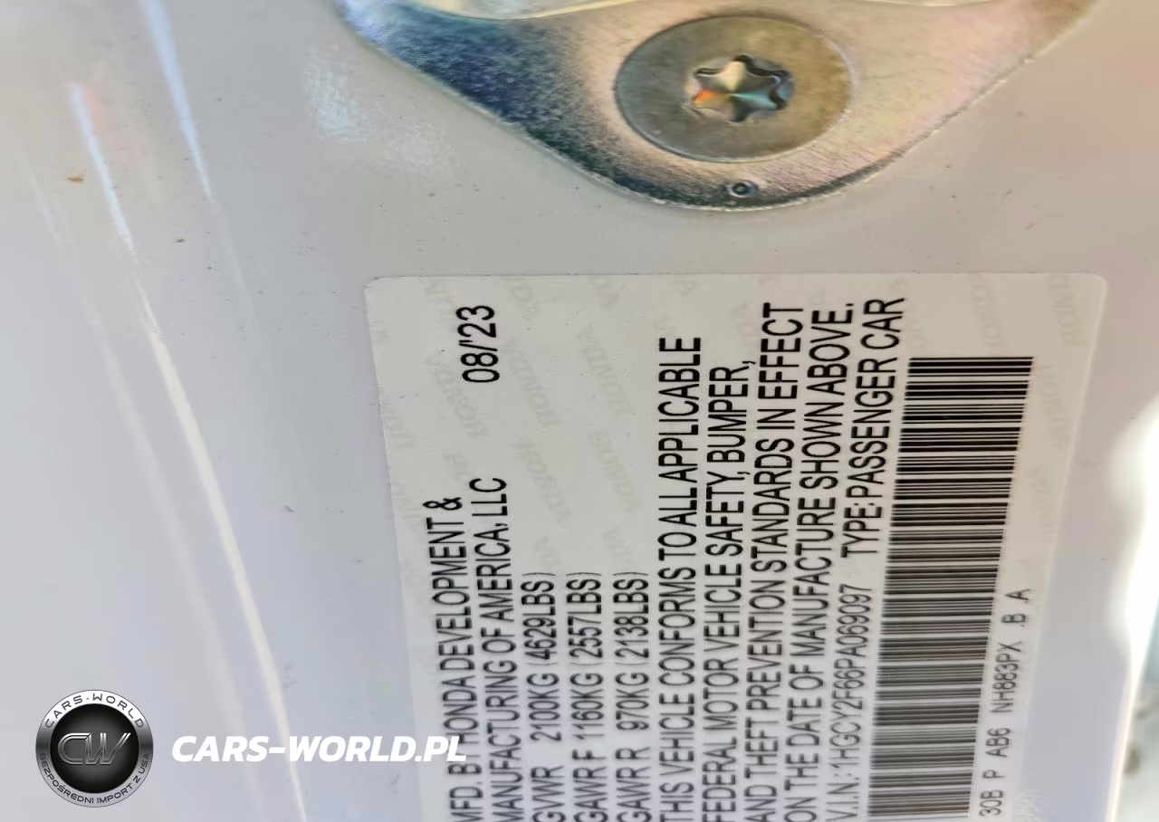 2023 Honda Accord Hybrid Exl VIN:1HGCY2F66PA069097 - 12