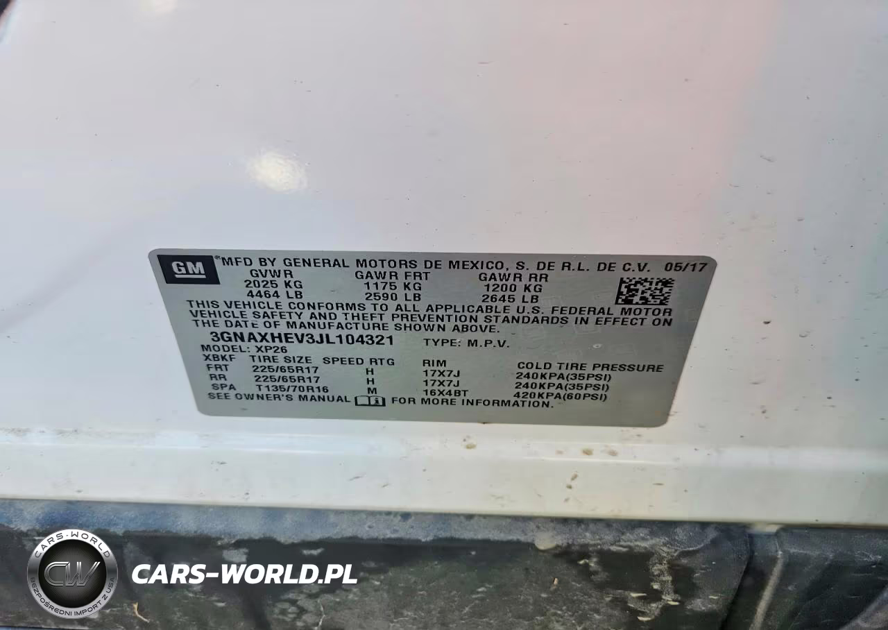 2018 Chevrolet Equinox Ls VIN:3GNAXHEV3JL104321 - 13