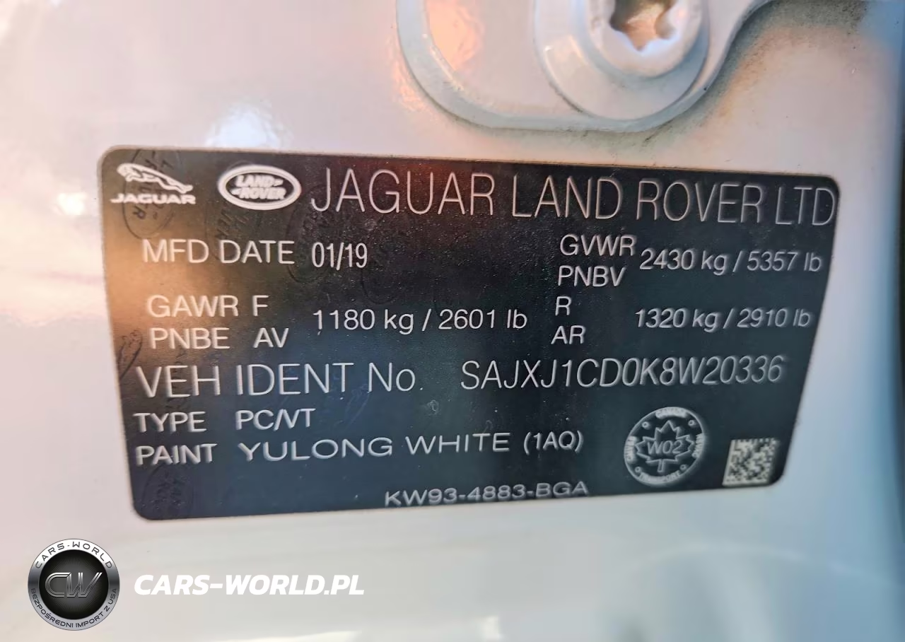 2019 Jaguar Xj R - Sport VIN:SAJXJ1CD0K8W20336 - 13