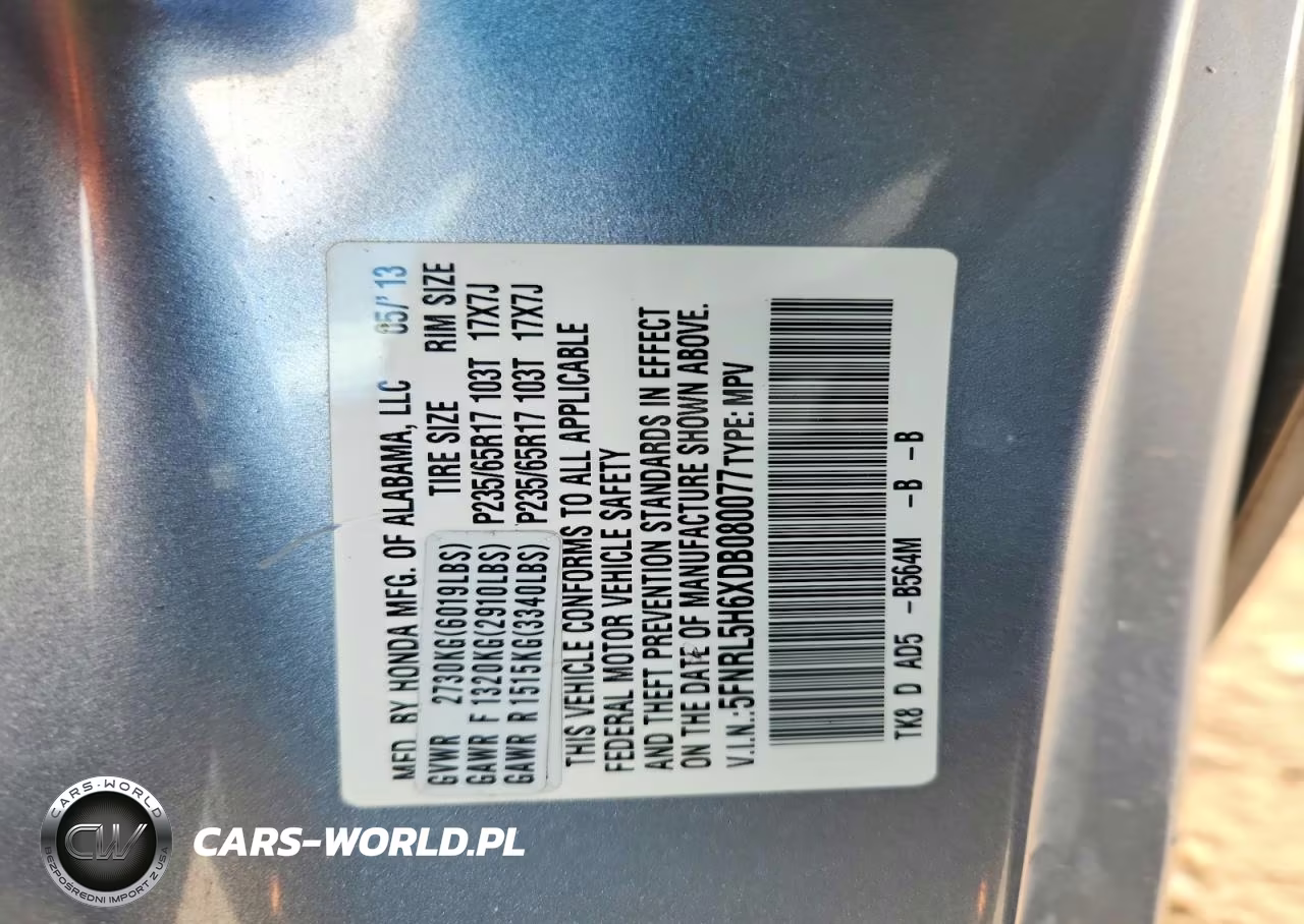2013 Honda Odyssey Exl VIN:5FNRL5H6XDB080077 - 14