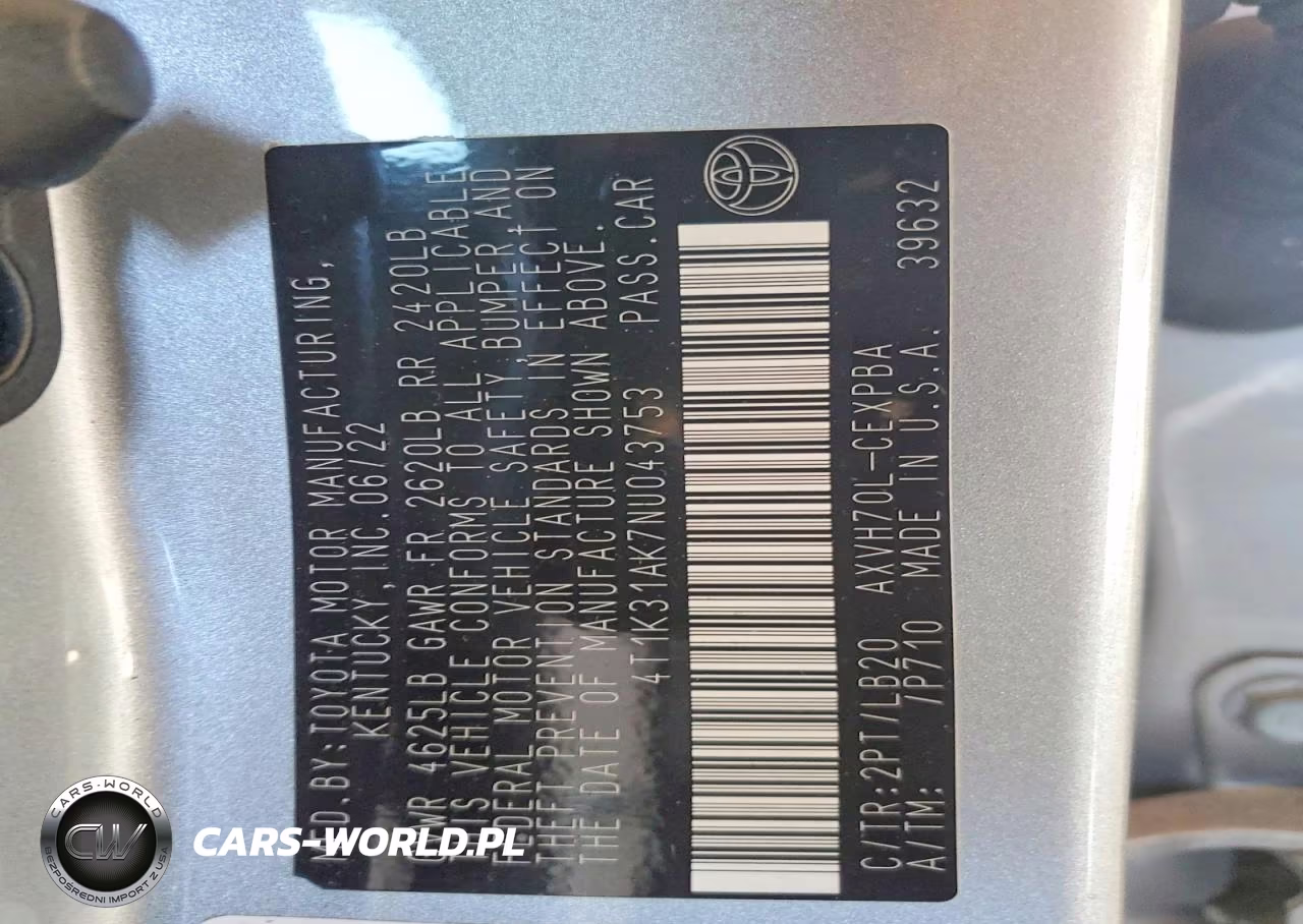 2022 Toyota Camry Hybrid Xse VIN:4T1K31AK7NU043753 - 12