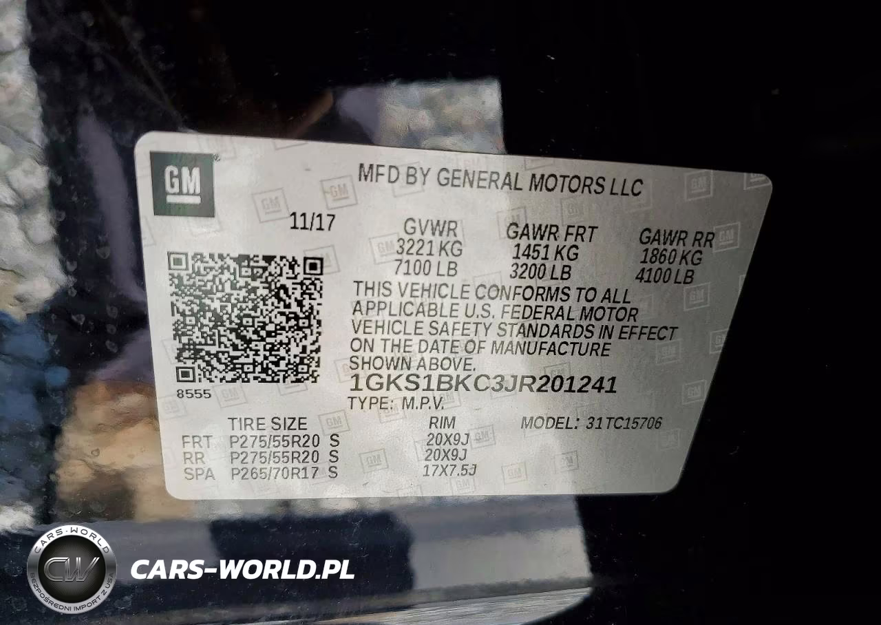 2018 GMC Yukon Slt VIN:1GKS1BKC3JR201241 - 13