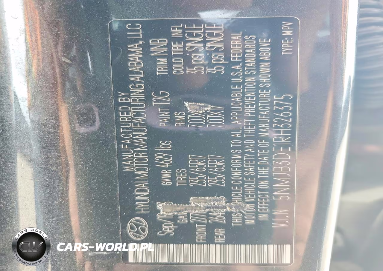 2024 Hyundai Tucson Sel VIN:5NMJB3DE1RH326375 - 13