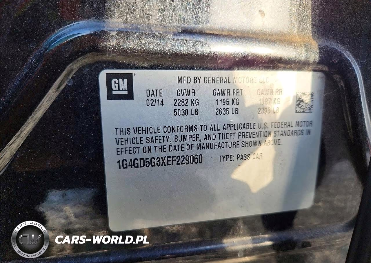 2014 Buick Lacrosse Premium VIN:1G4GD5G3XEF229060 - 12