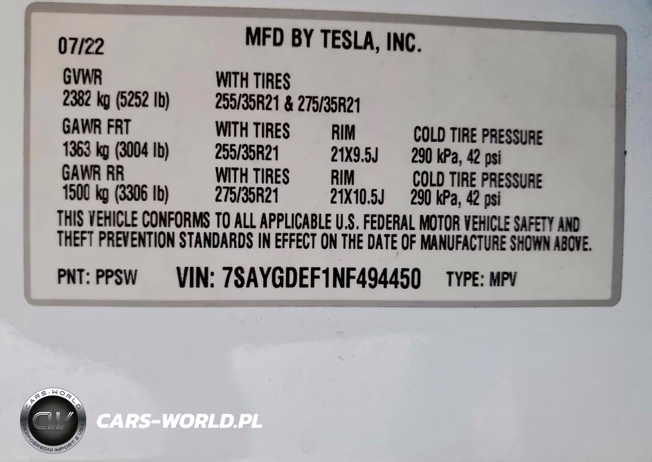 2022 Tesla Model Y VIN:7SAYGDEF1NF494450 - 12