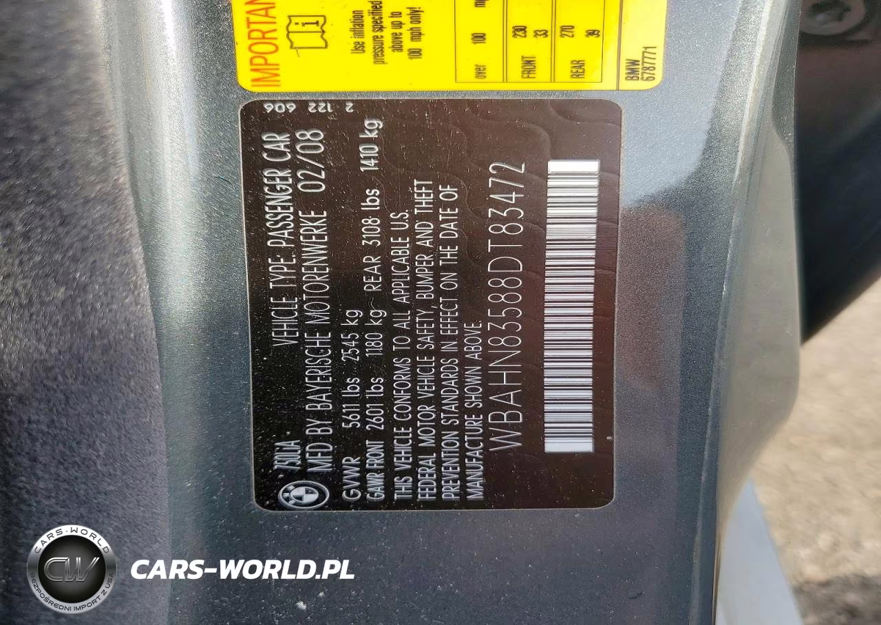 2008 BMW 750 Li VIN:WBAHN83588DT83472 - 12