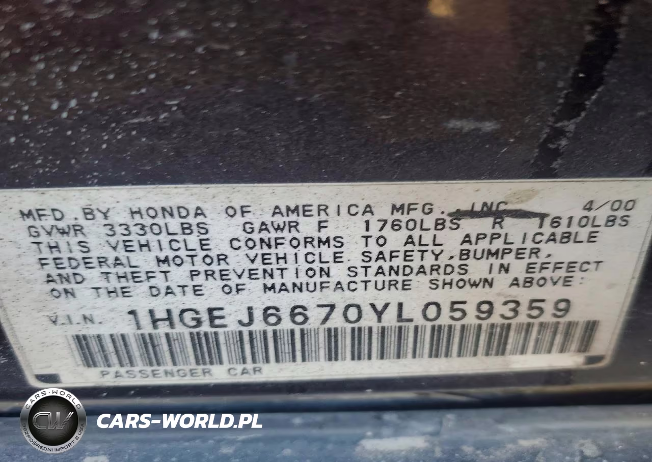 2000 Honda Civic Lx VIN:1HGEJ6670YL059359 - 14