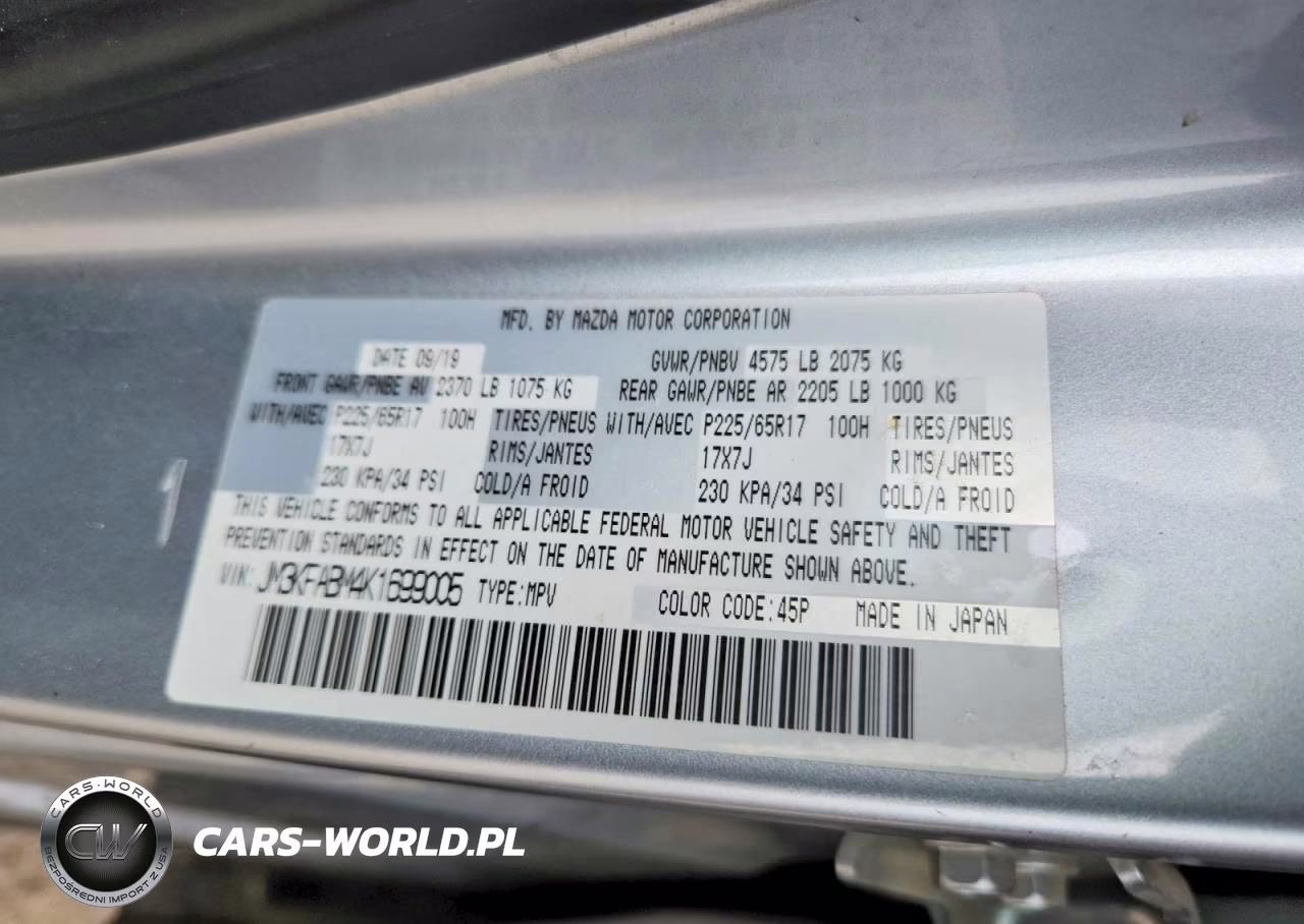 2019 Mazda Cx-5 Sport VIN:JM3KFABM4K1699005 - 13