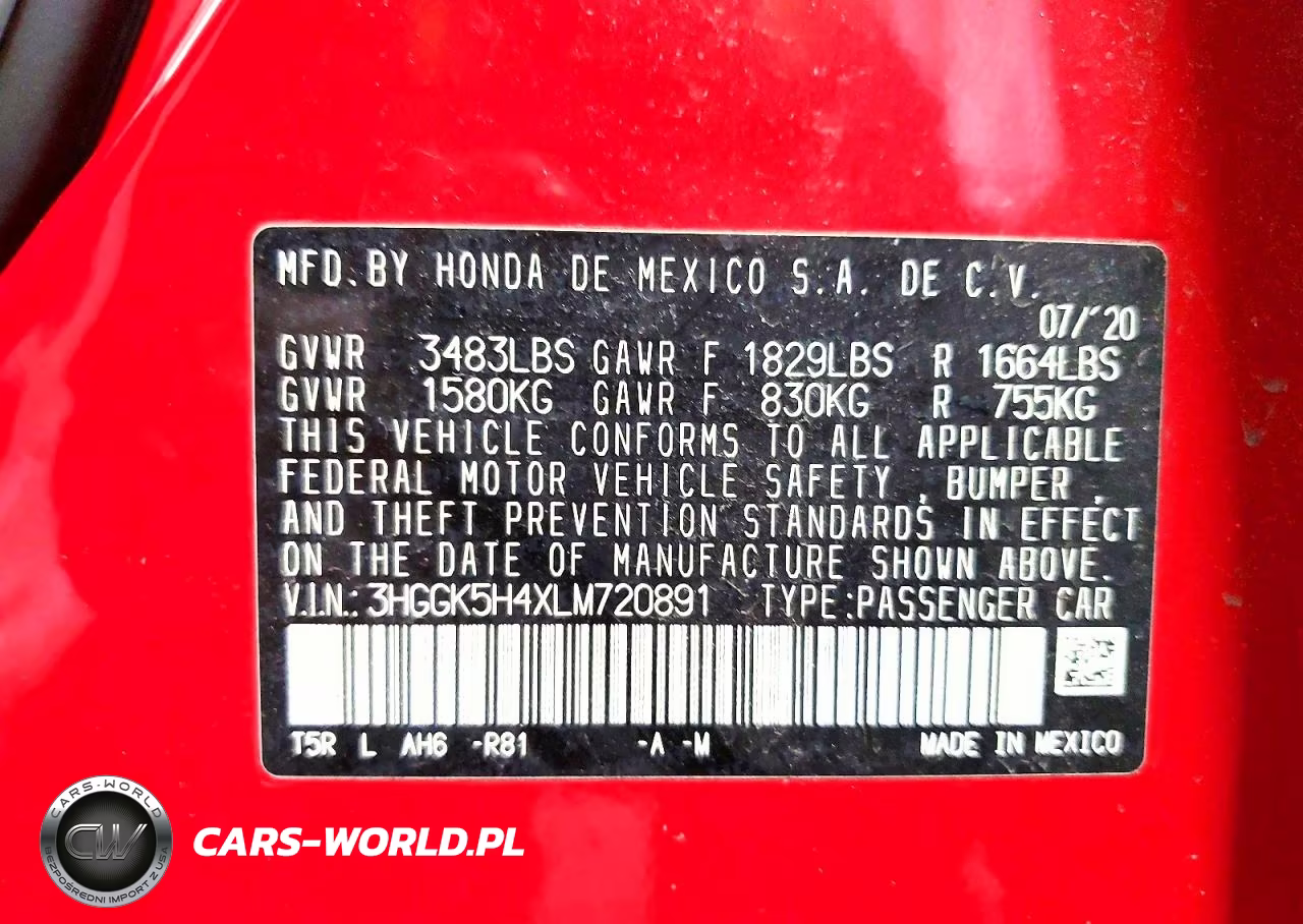 2020 Honda Fit Lx VIN:3HGGK5H4XLM720891 - 13