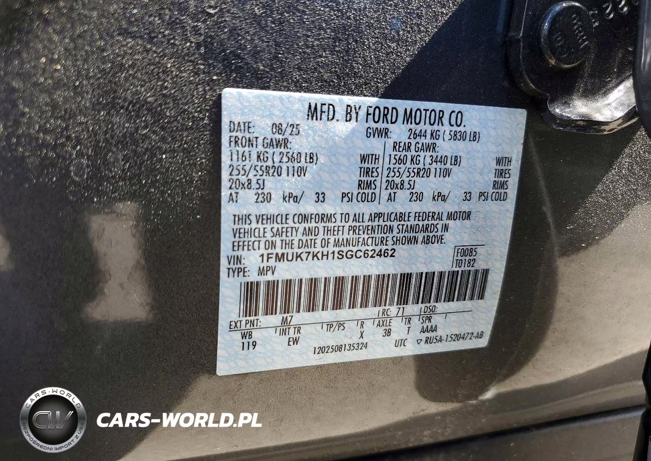 2025 Ford Explorer St-Line VIN:1FMUK7KH1SGC62462 - 13