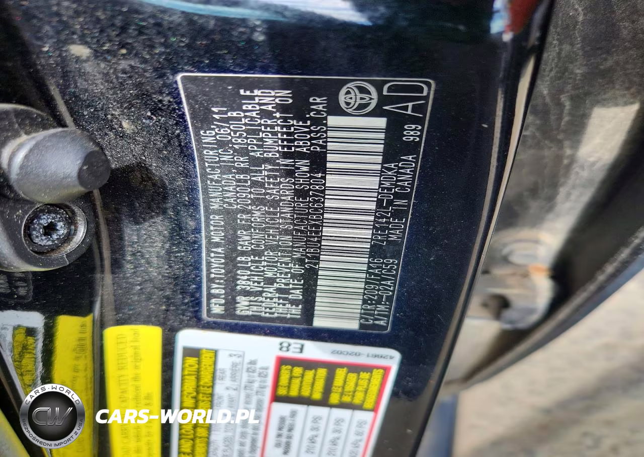 2011 Toyota Corolla Base VIN:2T1BU4EEXBC637804 - 12