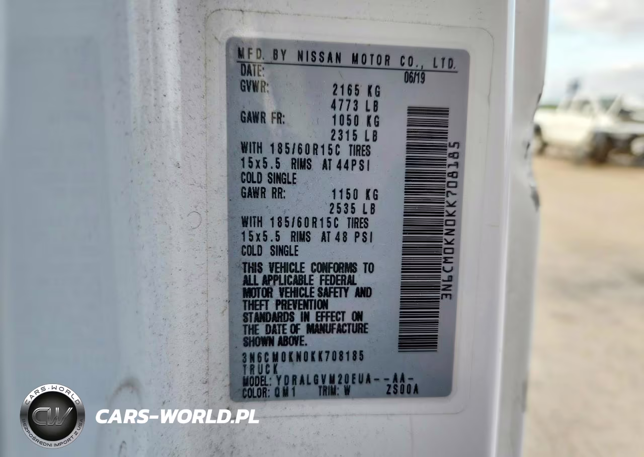 2019 Nissan Nv200 Delivery Van VIN:3N6CM0KN0KK708185 - 13