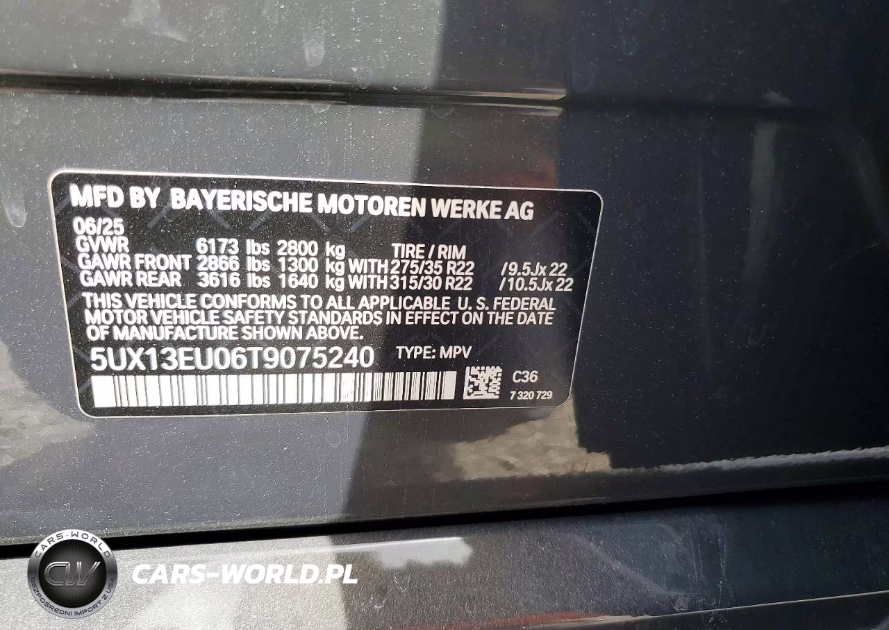 2026 BMW X5 Sdrive 40I VIN:5UX13EU06T9075240 - 13