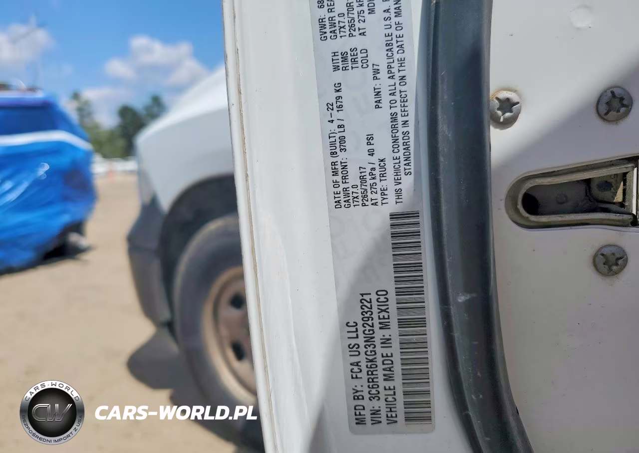 2022 Ram 1500 Classic Tradesman VIN:3C6RR6KG3NG293221 - 12