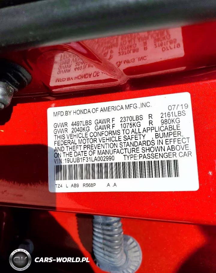 2020 Acura Tlx VIN:19UUB1F31LA002990 - 12
