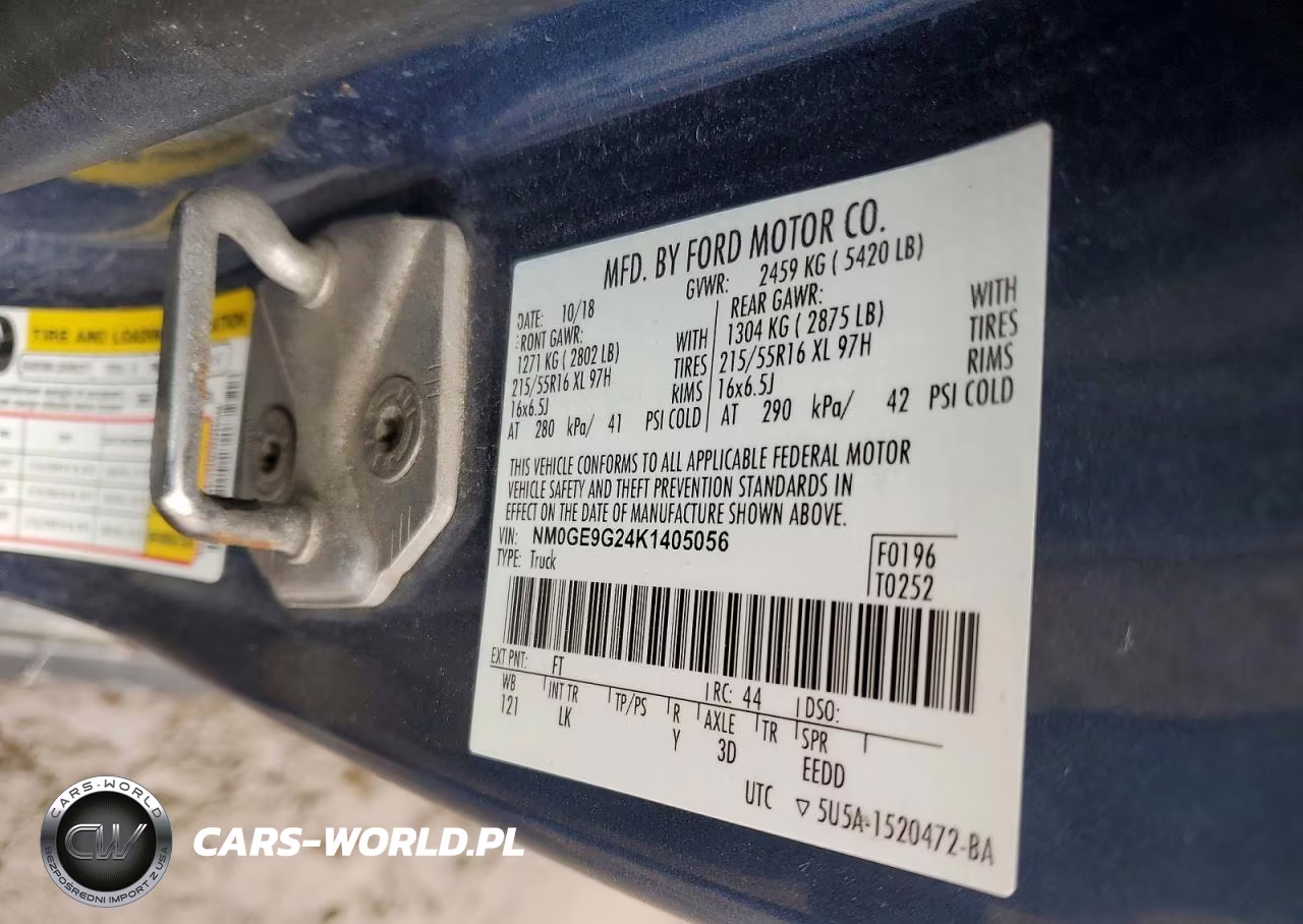 2019 Ford Transit Connect Titanium VIN:NM0GE9G24K1405056 - 13