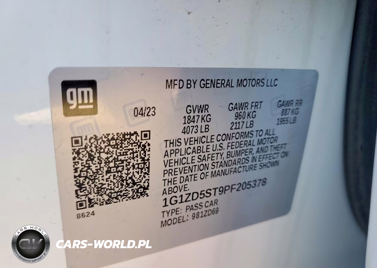 2023 Chevrolet Malibu Lt VIN:1G1ZD5ST9PF205378 - 12