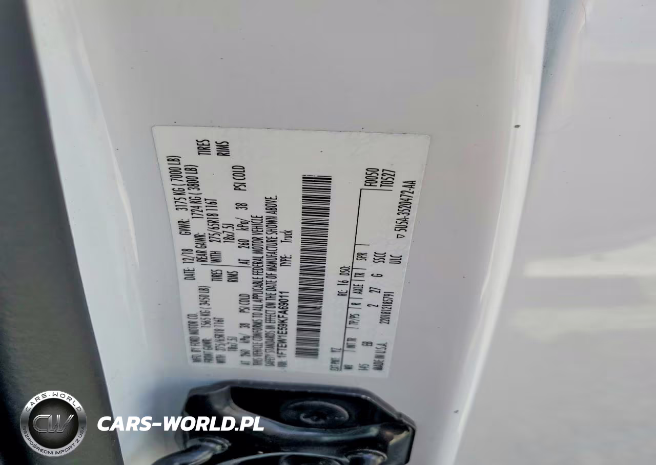 2019 Ford F150 VIN:1FTEW1E59KFA69011 - 12