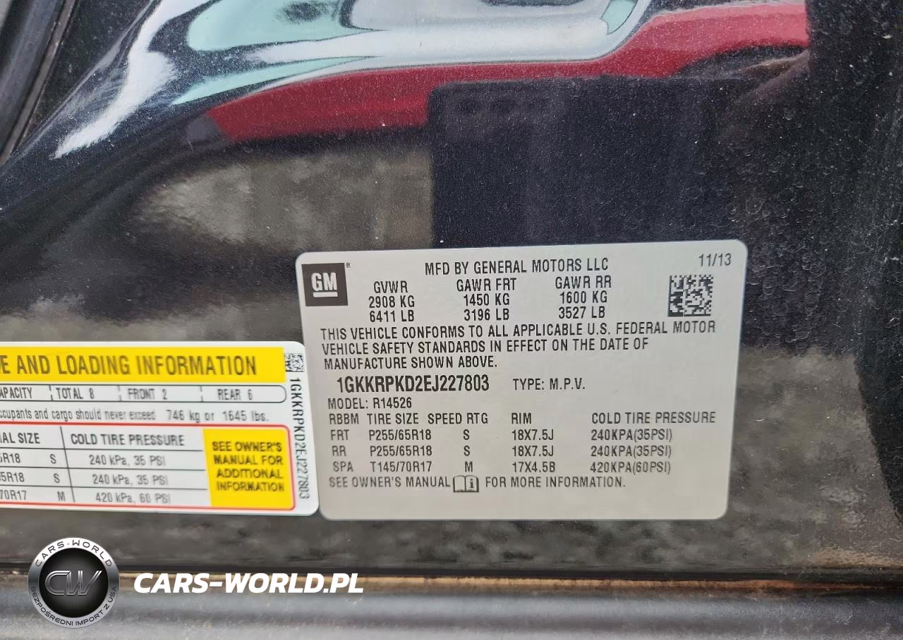 2014 GMC Acadia Sle VIN:1GKKRPKD2EJ227803 - 13