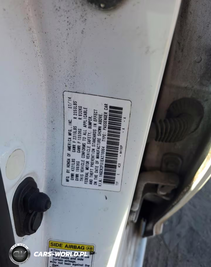2014 Honda Accord Sport VIN:1HGCR2F51EA279964 - 12