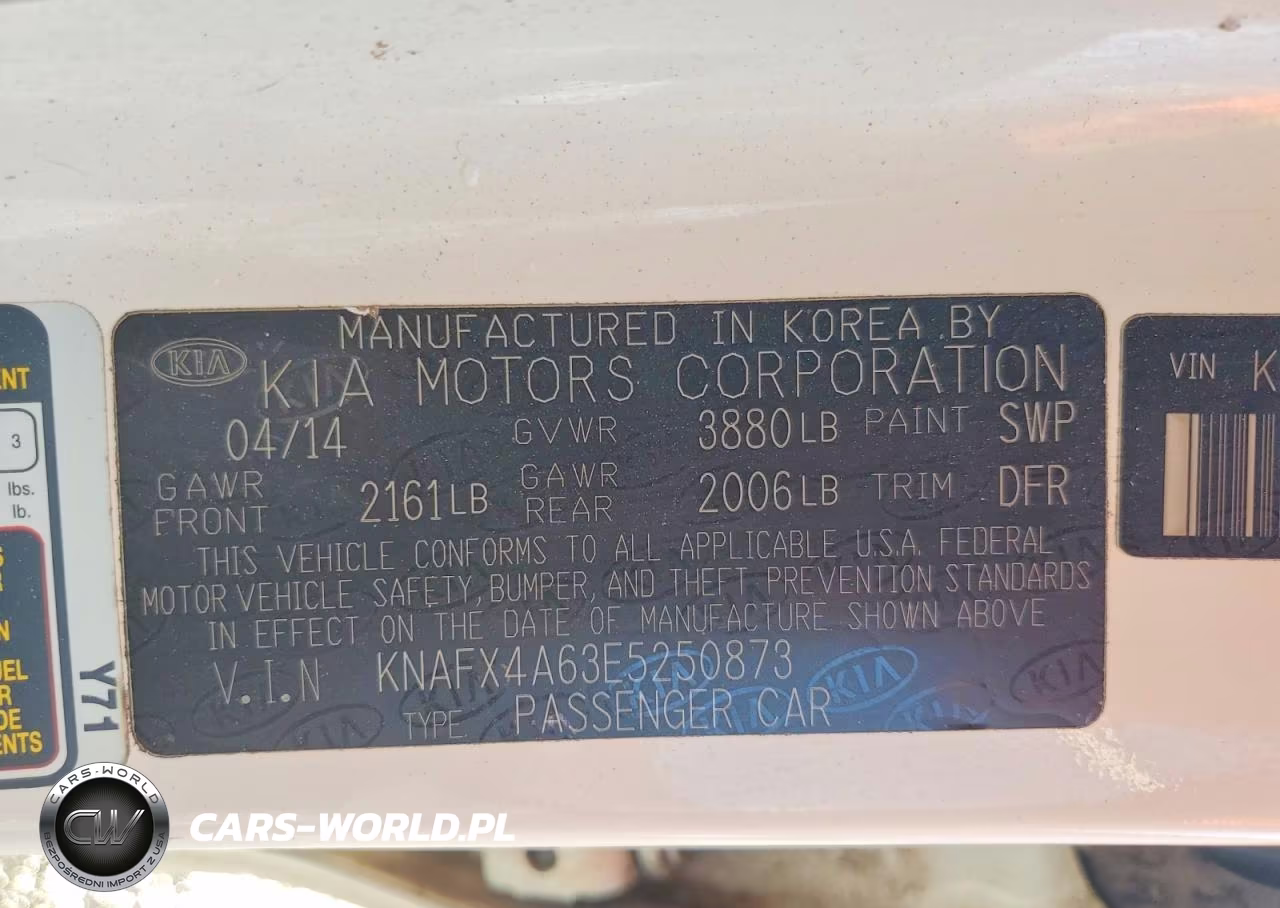 2014 Kia Forte Lx VIN:KNAFX4A63E5250873 - 12