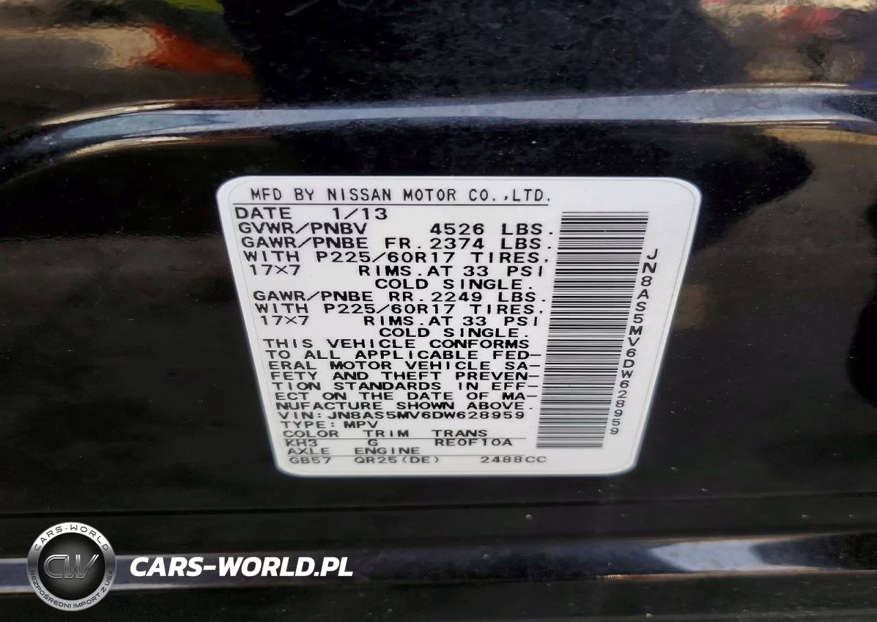 2013 Nissan Rogue S VIN:JN8AS5MV6DW628959 - 13