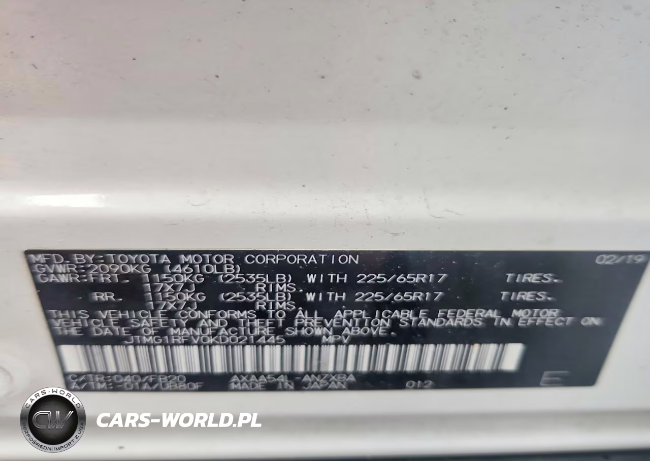 2019 Toyota Rav4 Le VIN:JTMG1RFV0KD021445 - 12