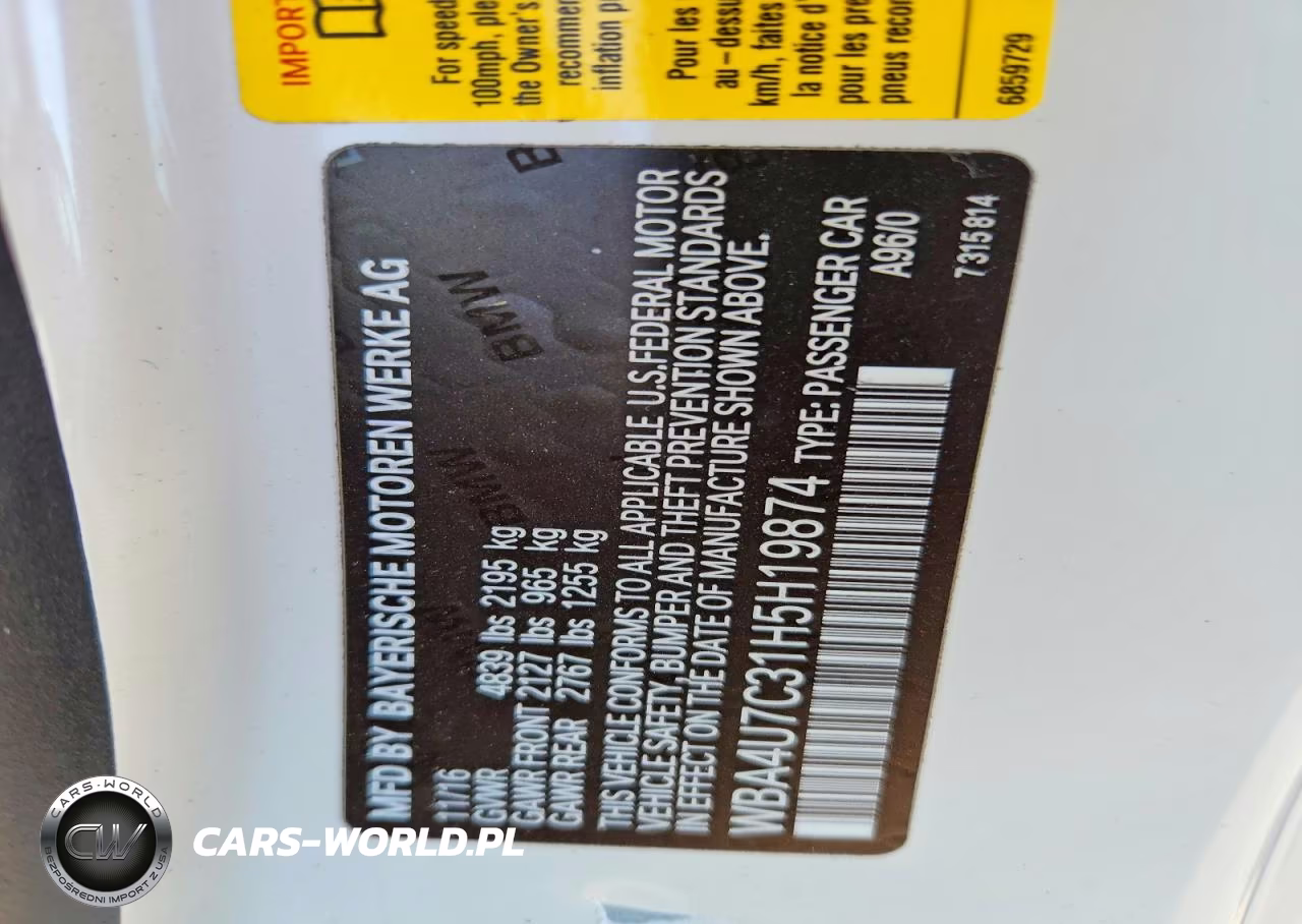 2017 BMW 430I VIN:WBA4U7C31H5H19874 - 12