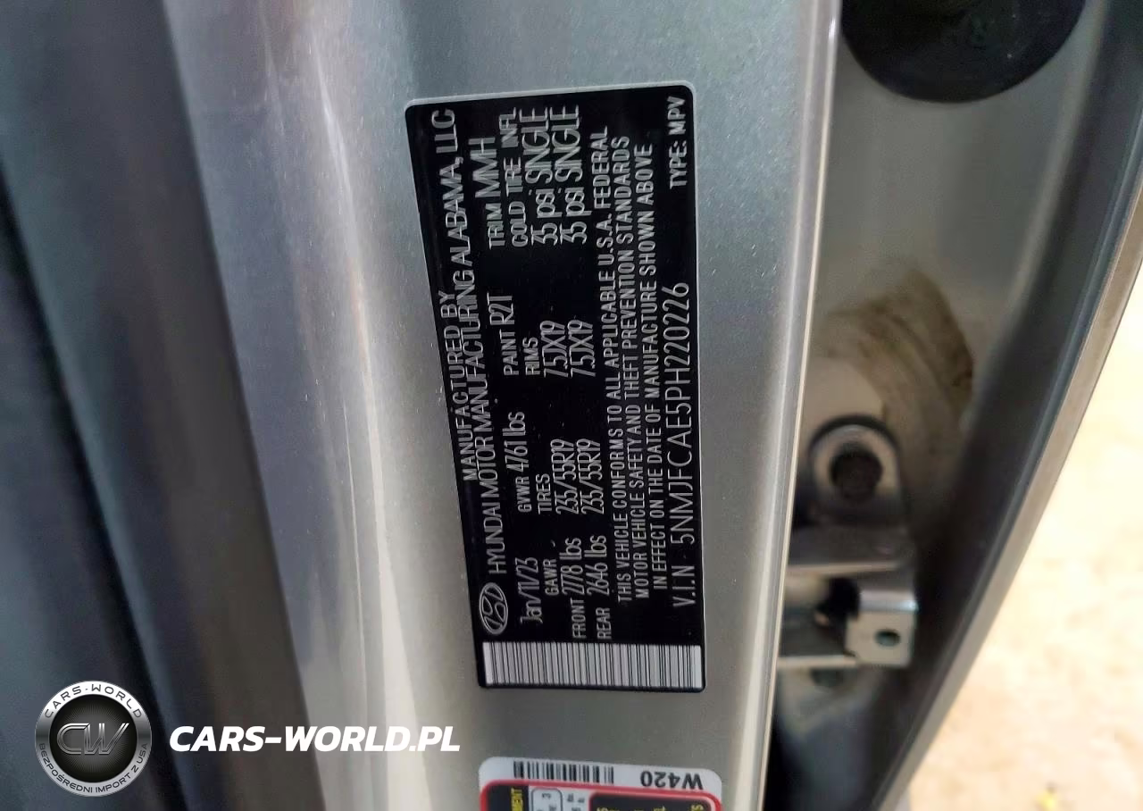 2023 Hyundai Tucson Sel VIN:5NMJFCAE5PH220226 - 13