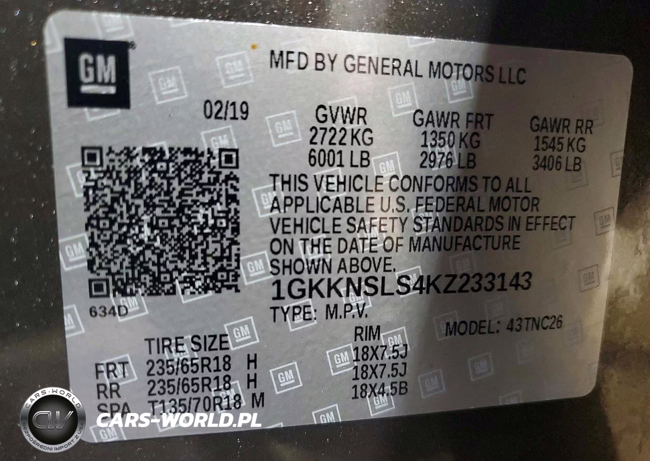 2019 GMC Acadia Sle VIN:1GKKNSLS4KZ233143 - 13