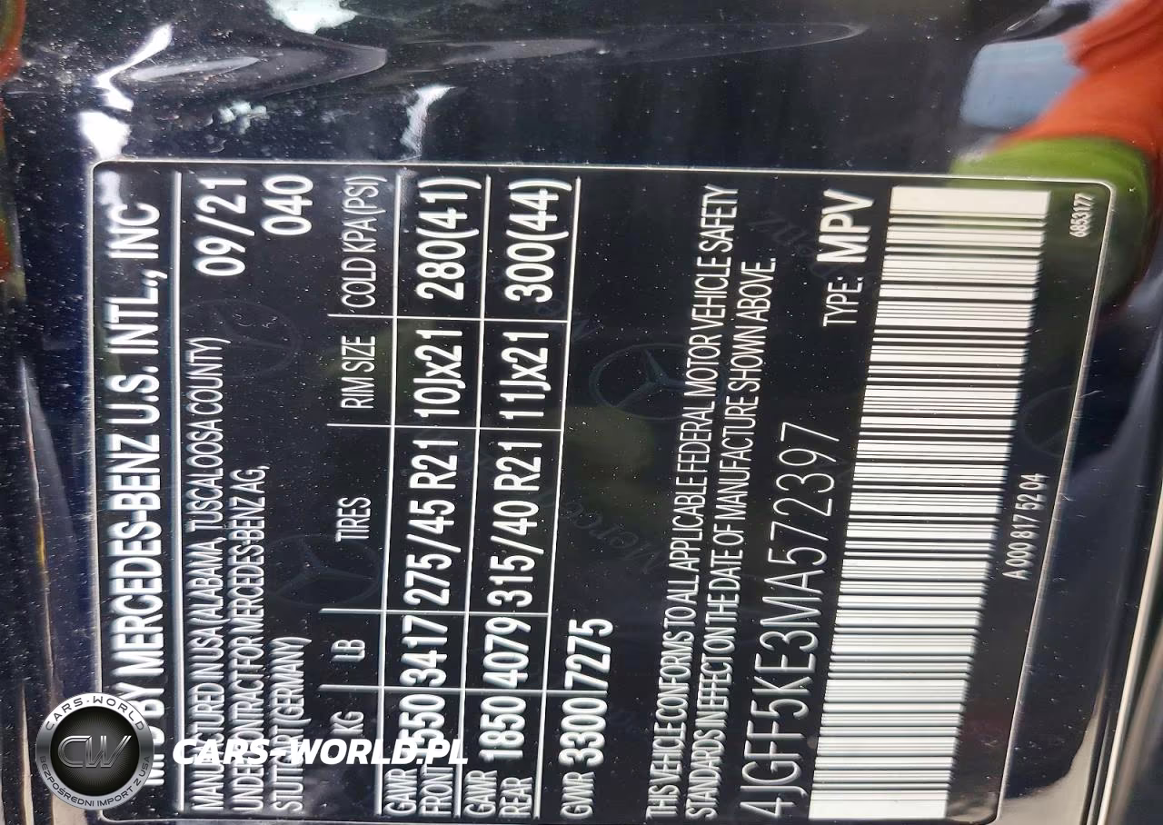 2021 Mercedes-Benz Gls 450 4Matic VIN:4JGFF5KE3MA572397 - 14