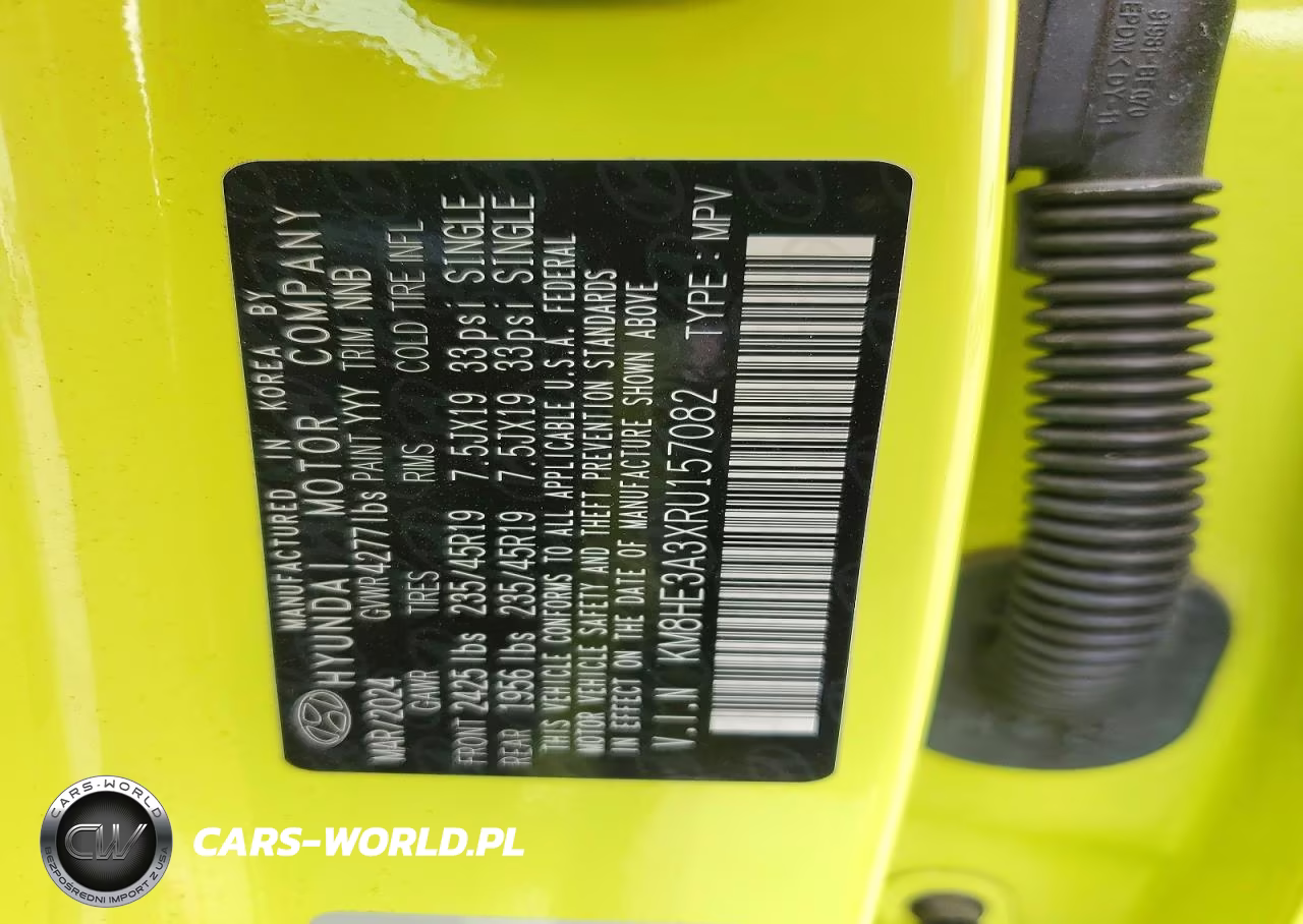 2024 Hyundai Kona Limited VIN:KM8HE3A3XRU157082 - 14