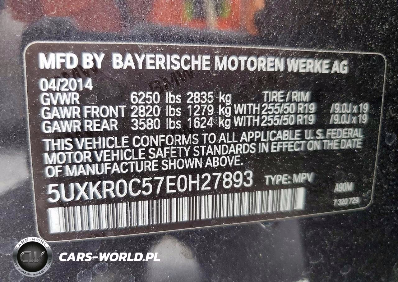 2014 BMW X5 xDrive35I VIN:5UXKR0C57E0H27893 - 13