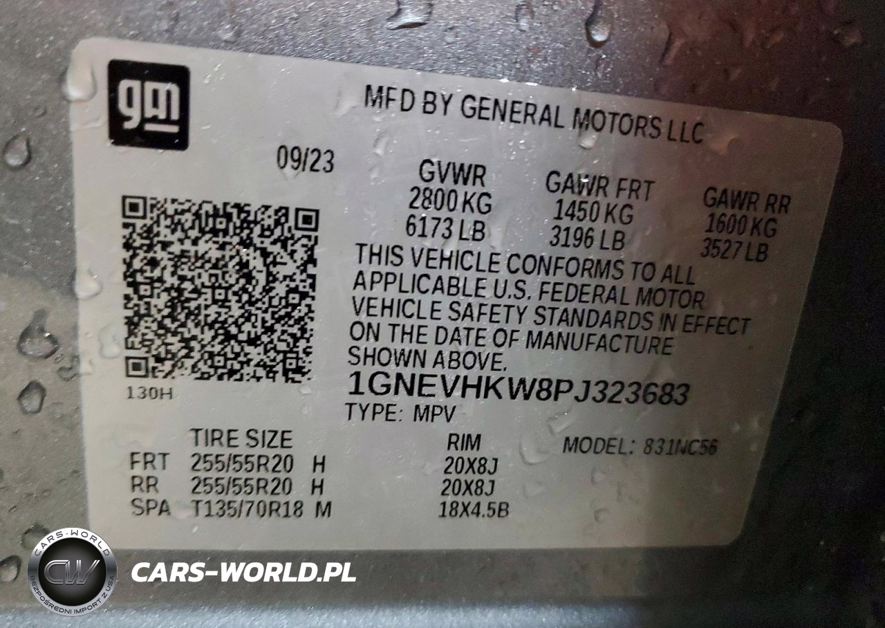 2023 Chevrolet Traverse Lt VIN:1GNEVHKW8PJ323683 - 14