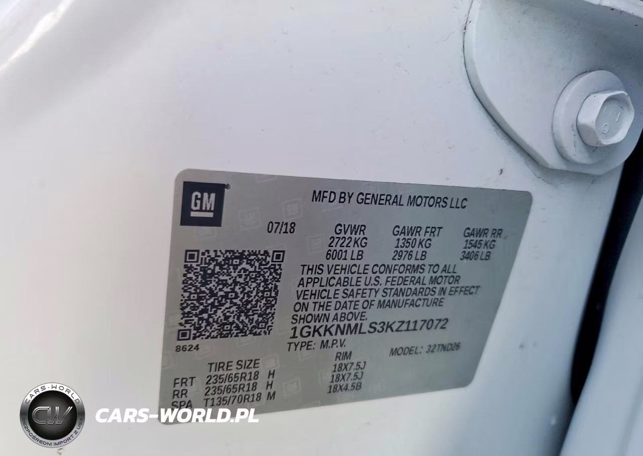 2019 GMC Acadia Slt-1 VIN:1GKKNMLS3KZ117072 - 13