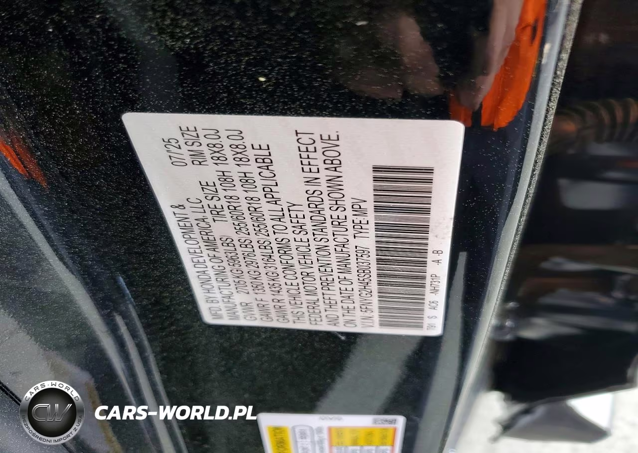 2025 Honda Pilot Exl VIN:5FNYG2H45SB037597 - 12