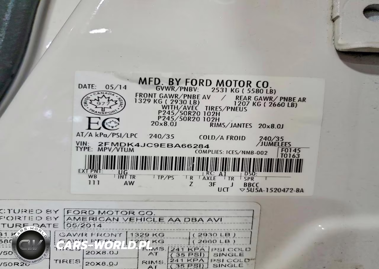 2014 Ford Edge Sel VIN:2FMDK4JC9EBA66284 - 14