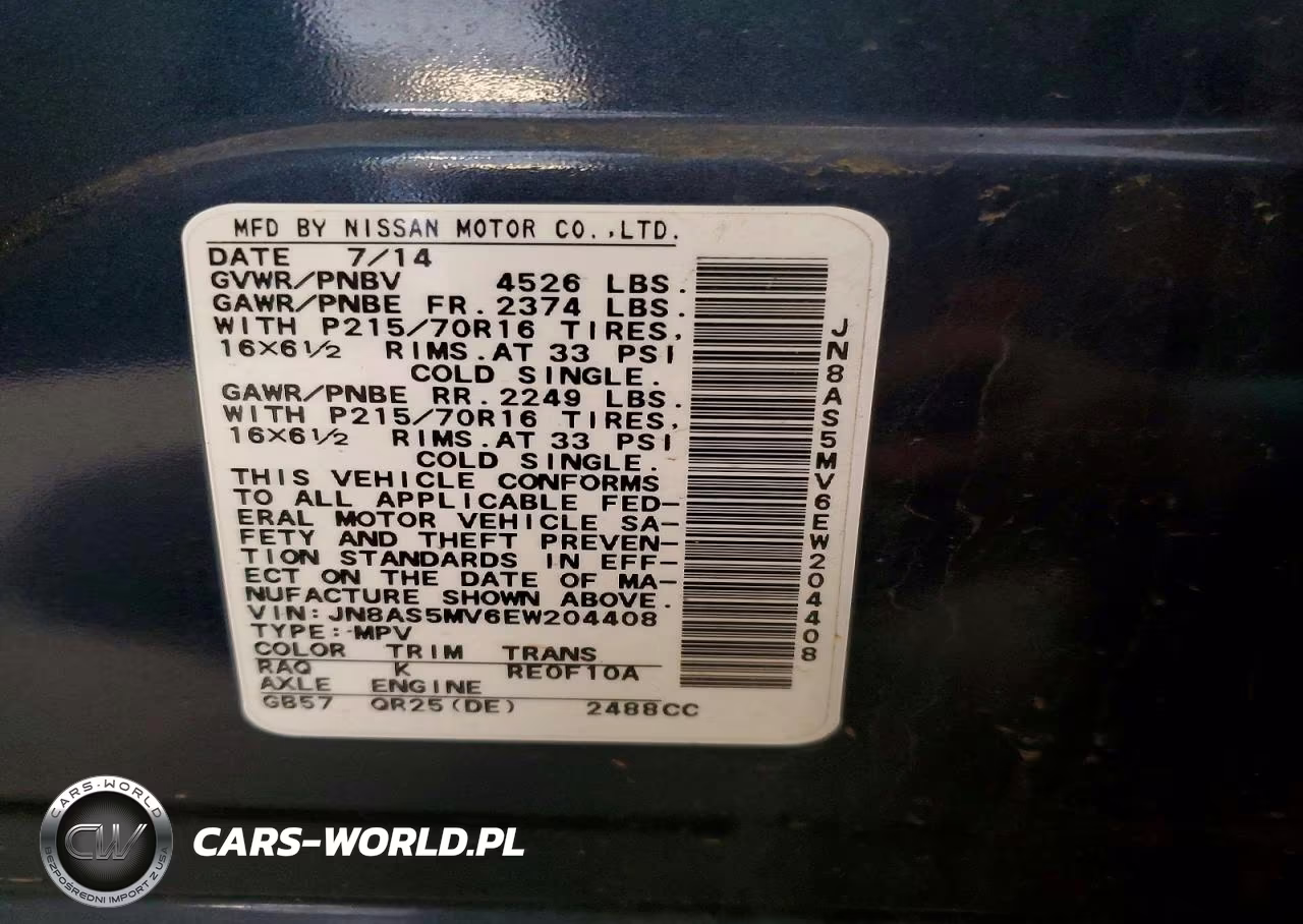2014 Nissan Rogue Select S VIN:JN8AS5MV6EW204408 - 13