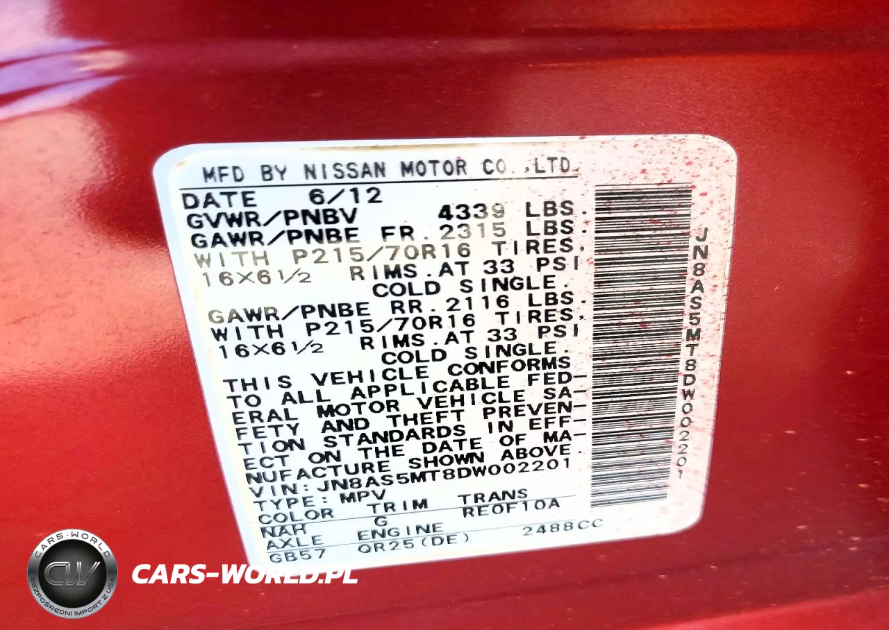 2013 Nissan Rogue S VIN:JN8AS5MT8DW002201 - 12