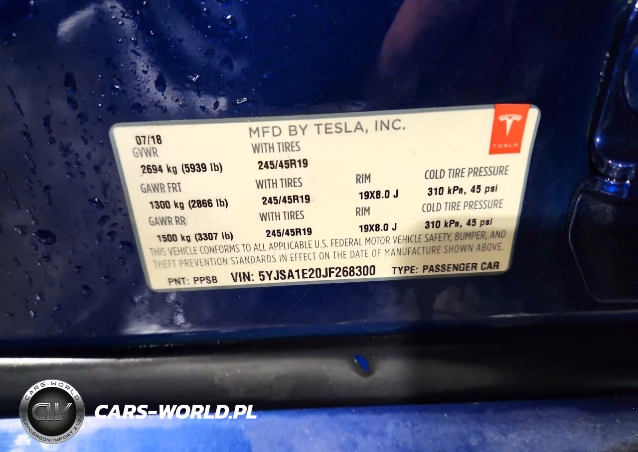2018 Tesla Model S VIN:5YJSA1E20JF268300 - 12