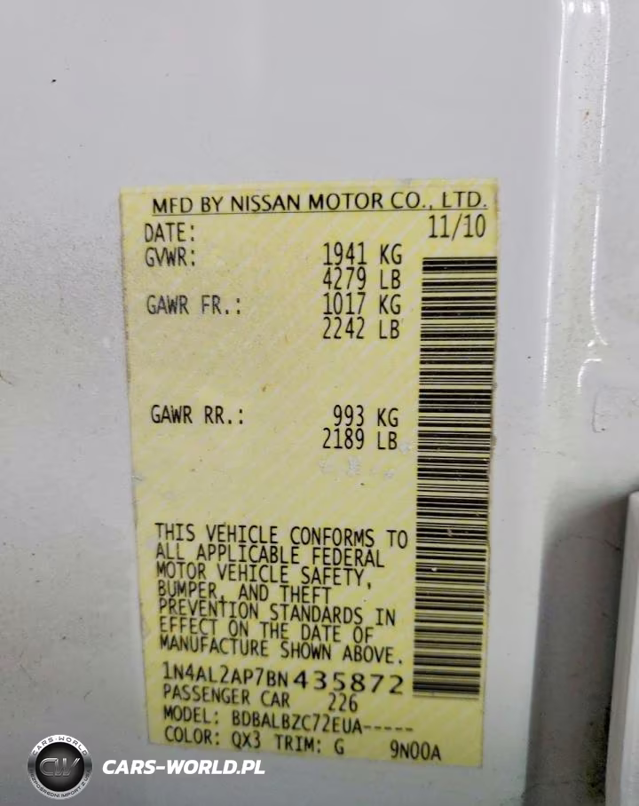 2011 Nissan Altima 2.5 VIN:1N4AL2AP7BN435872 - 12