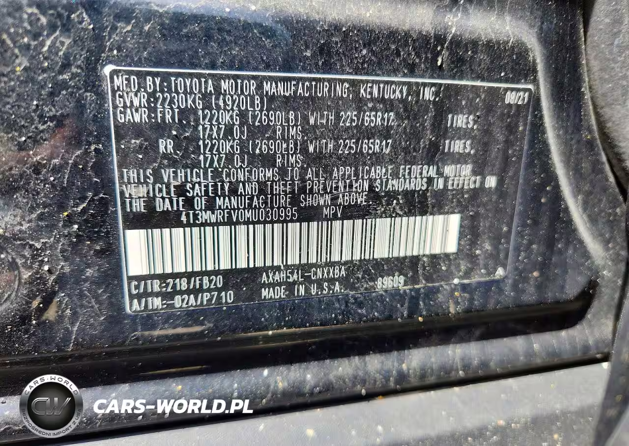 2021 Toyota Rav4 Hybrid Le VIN:4T3MWRFV0MU030995 - 13