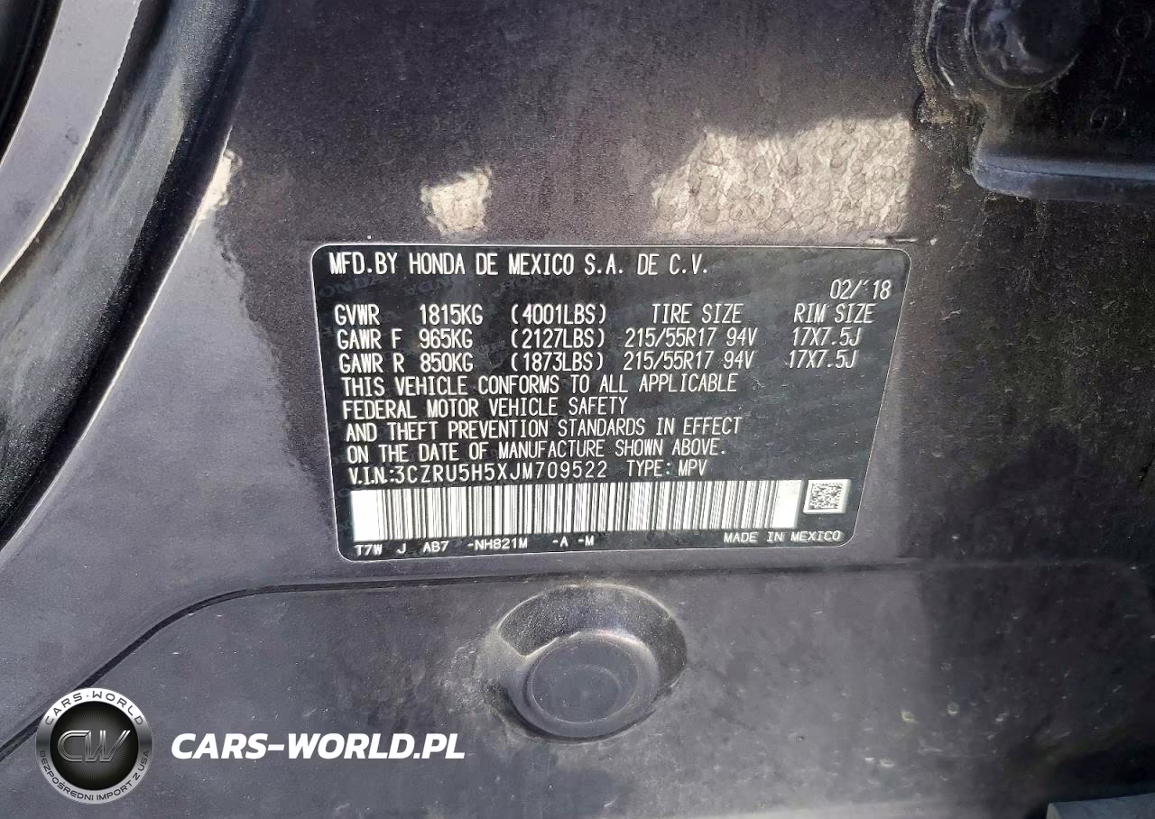2018 Honda Hr-V Ex VIN:3CZRU5H5XJM709522 - 13