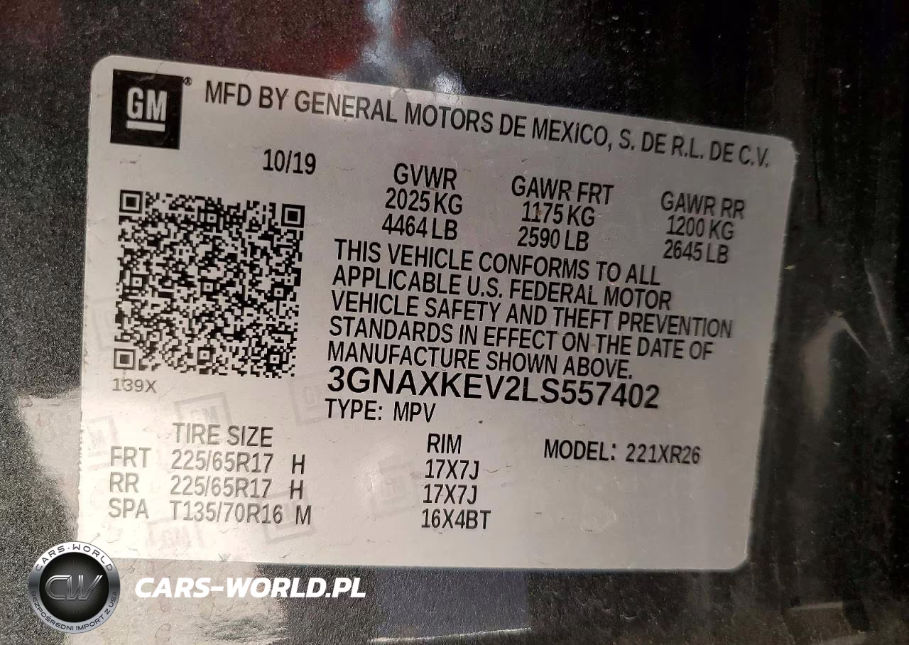 2020 Chevrolet Equinox Lt VIN:3GNAXKEV2LS557402 - 12