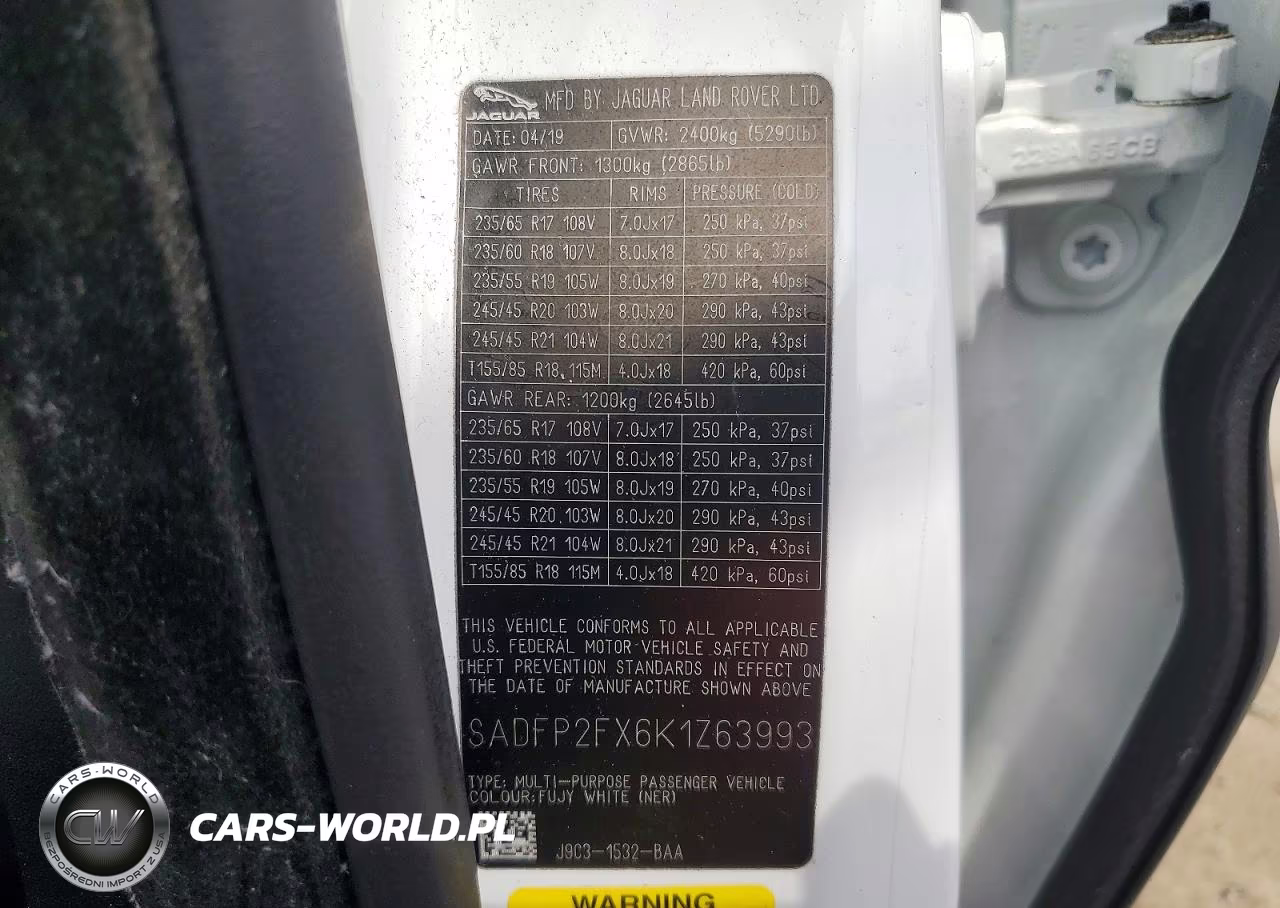 2019 Jaguar E-Pace Se VIN:SADFP2FX6K1Z63993 - 13