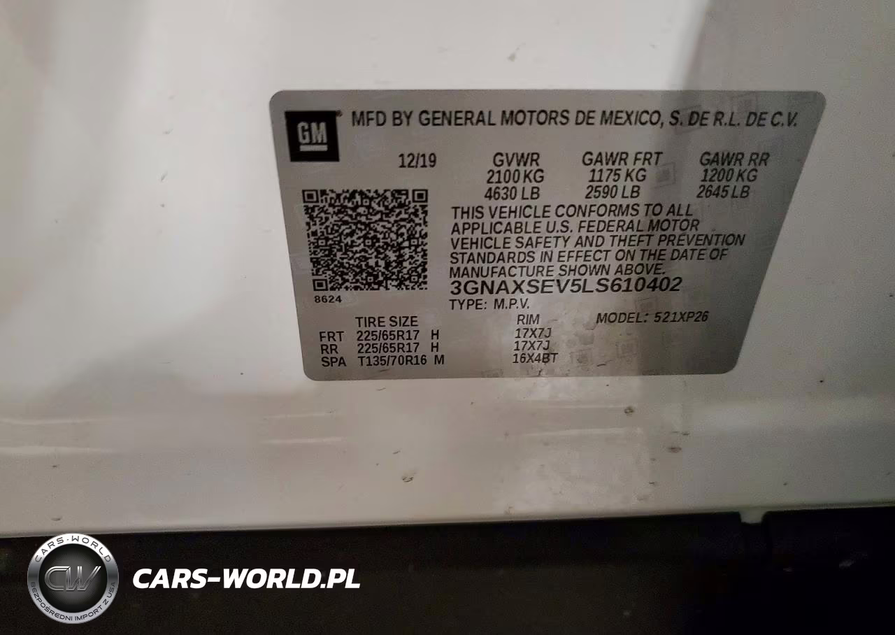 2020 Chevrolet Equinox Ls VIN:3GNAXSEV5LS610402 - 13