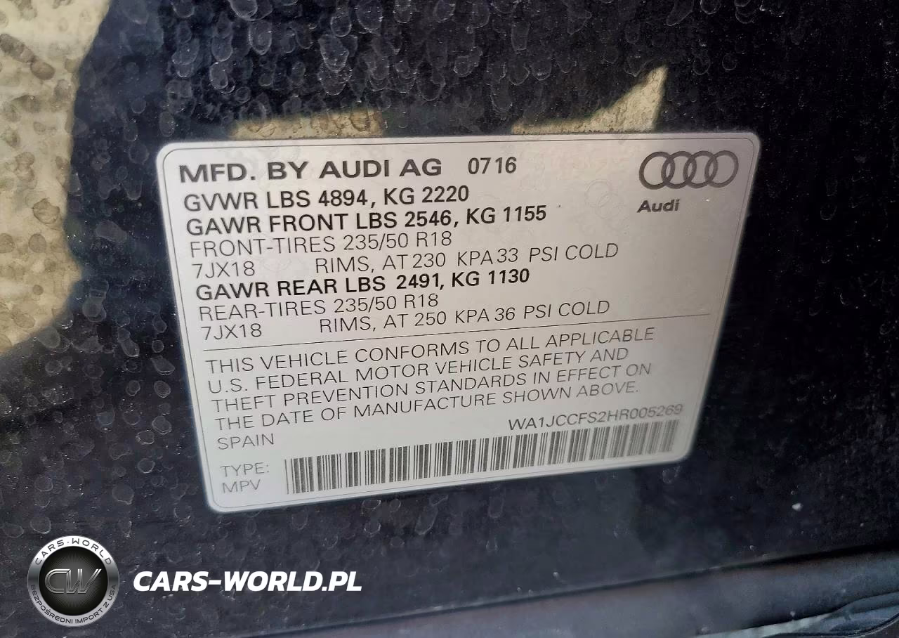 2017 Audi Q3 Premium Plus VIN:WA1JCCFS2HR005269 - 12