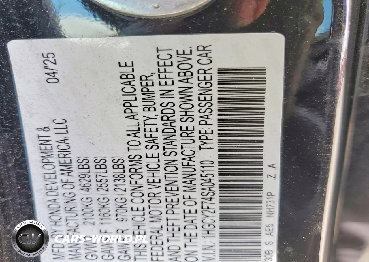 2025 Honda Accord Hybrid Sport-L VIN:1HGCY2F74SA045110 - 12
